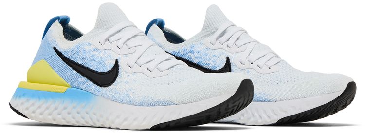 Nike Wmns Epic React Flyknit 2 White Light Blue