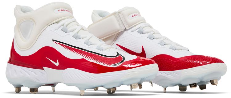 Nike Alpha Huarache Elite 4 Mid White University Red