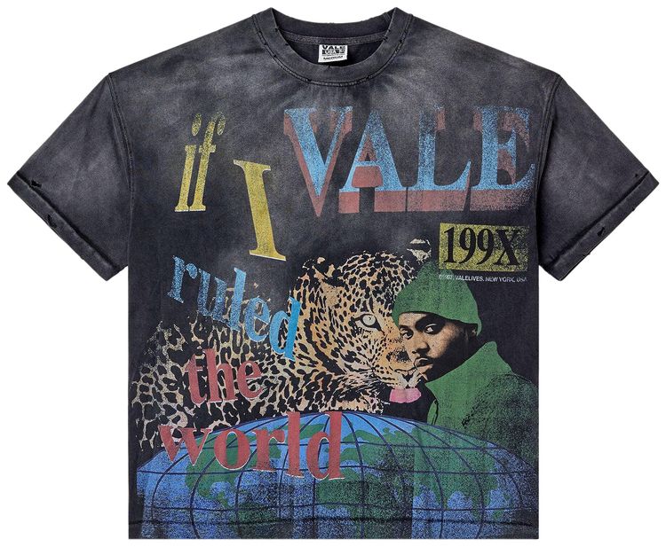 Vale Forever Da Ruler Tee WashedBlack