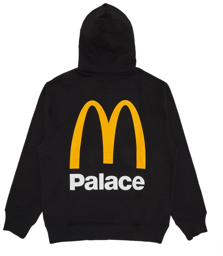 Palace x McDonalds Logo Hoodie Black
