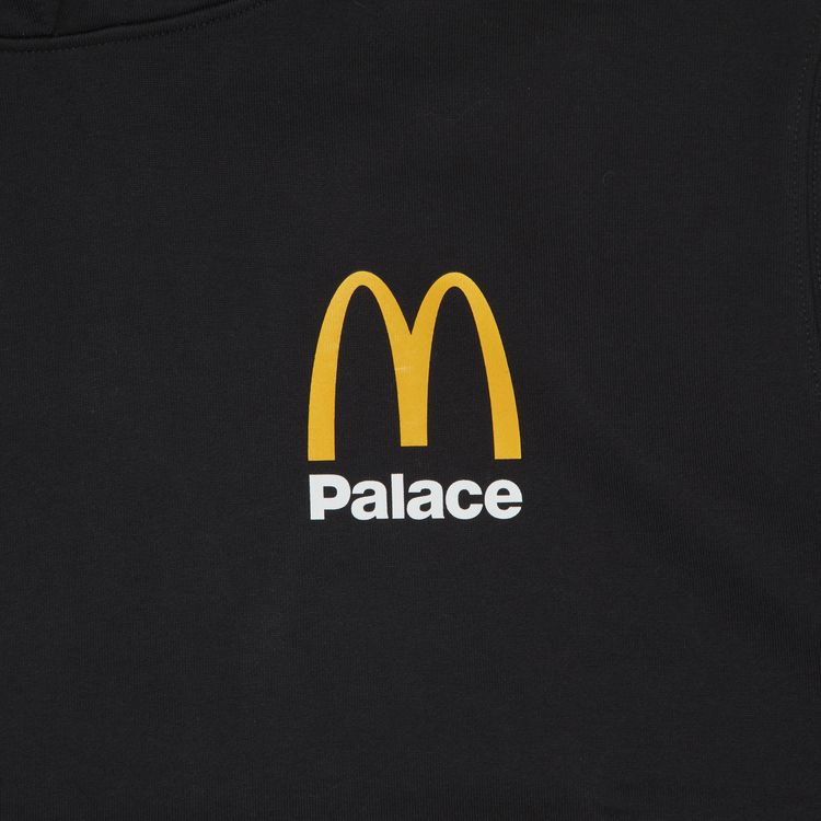 Palace x McDonalds Logo Hoodie Black