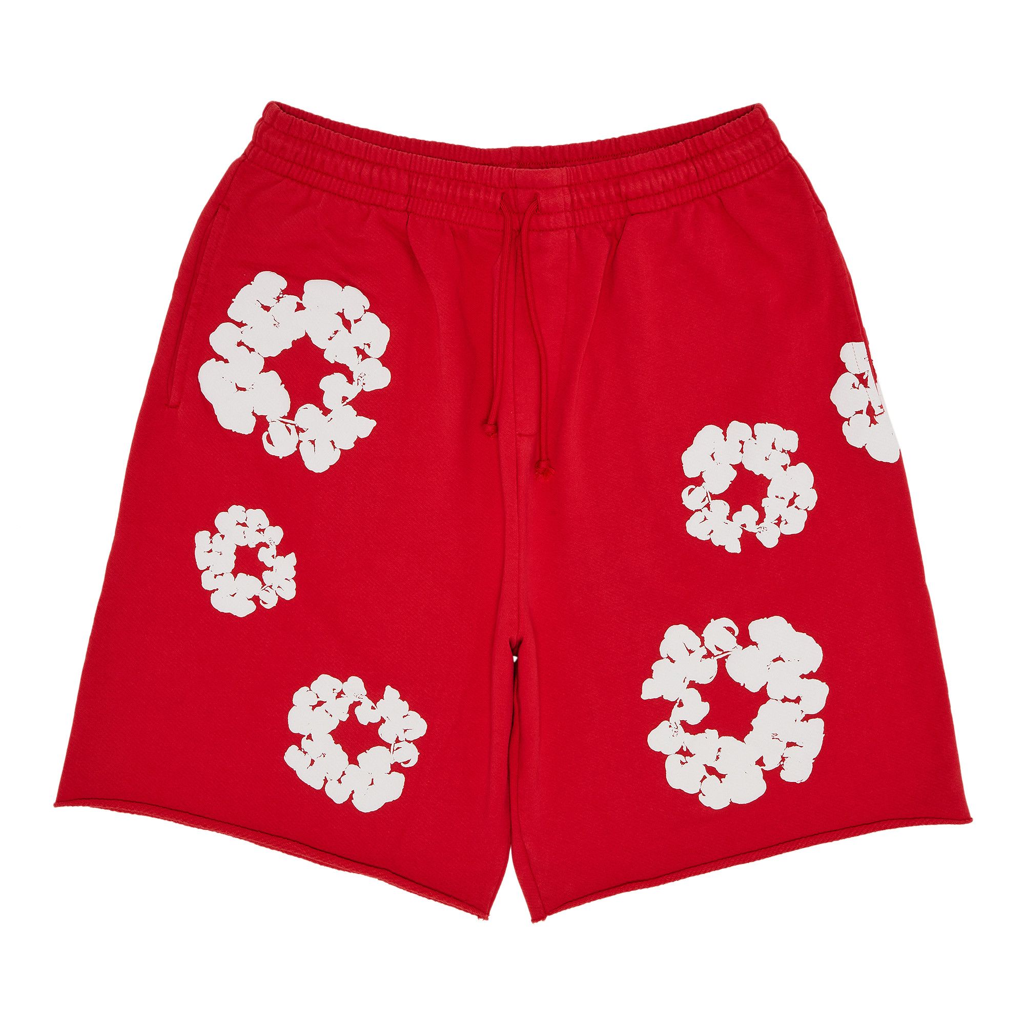 Buy Denim Tears Cotton Wreath Sweatshorts 'Red' - SS25BRS2952058