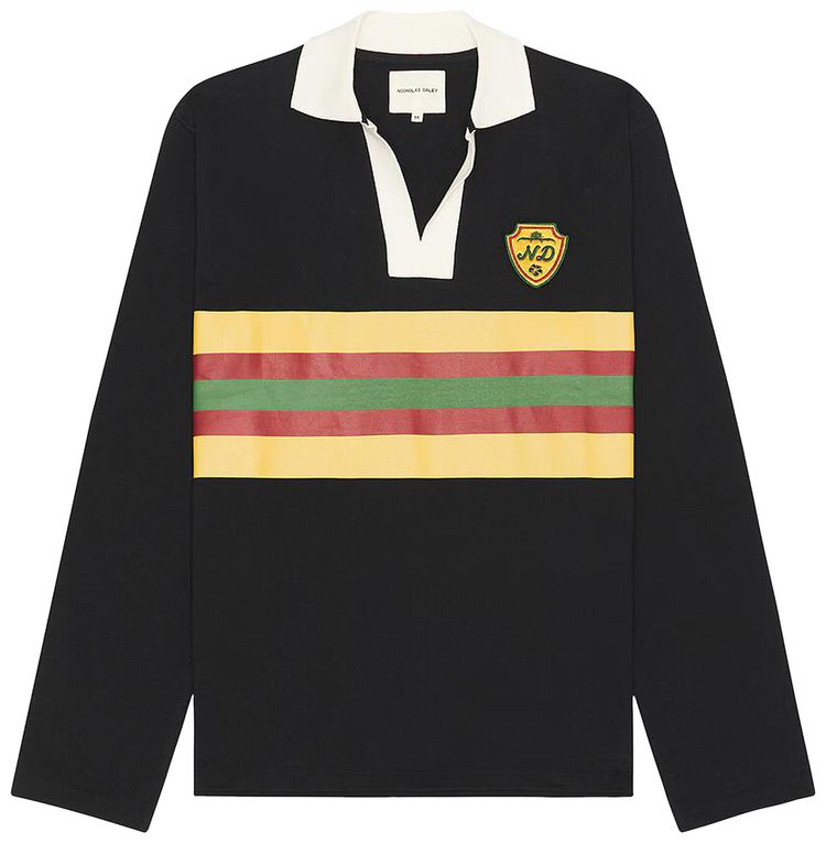 Nicholas Daley Striped Rugby Black