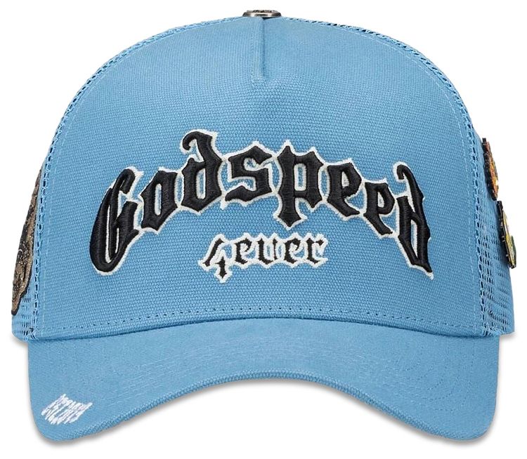 Godspeed Forever Trucker Hat Blue