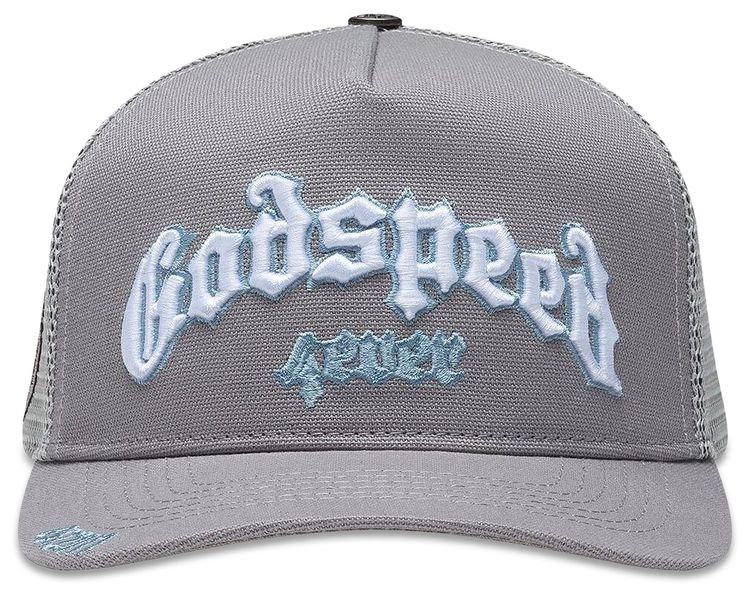 Godspeed Forever Trucker Hat Cool Grey