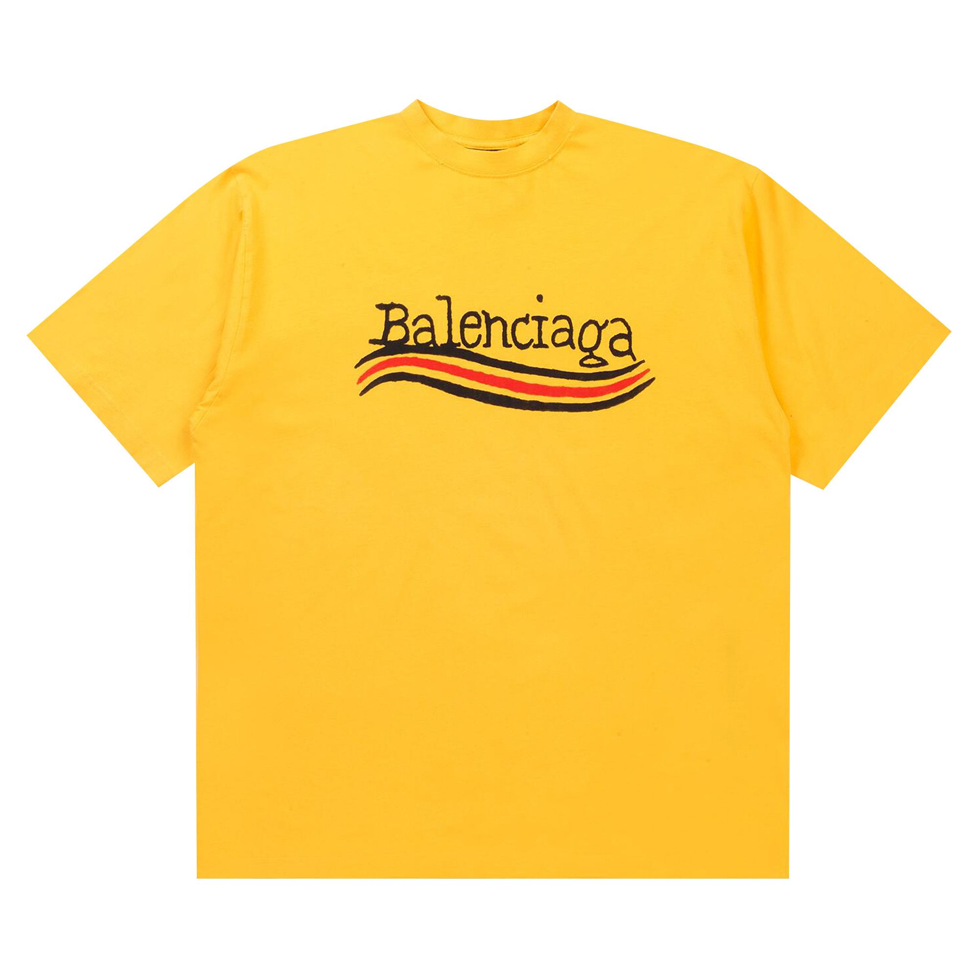 Buy Balenciaga Hand Drawn Political Campaign T-Shirt 'Maize' - WL0