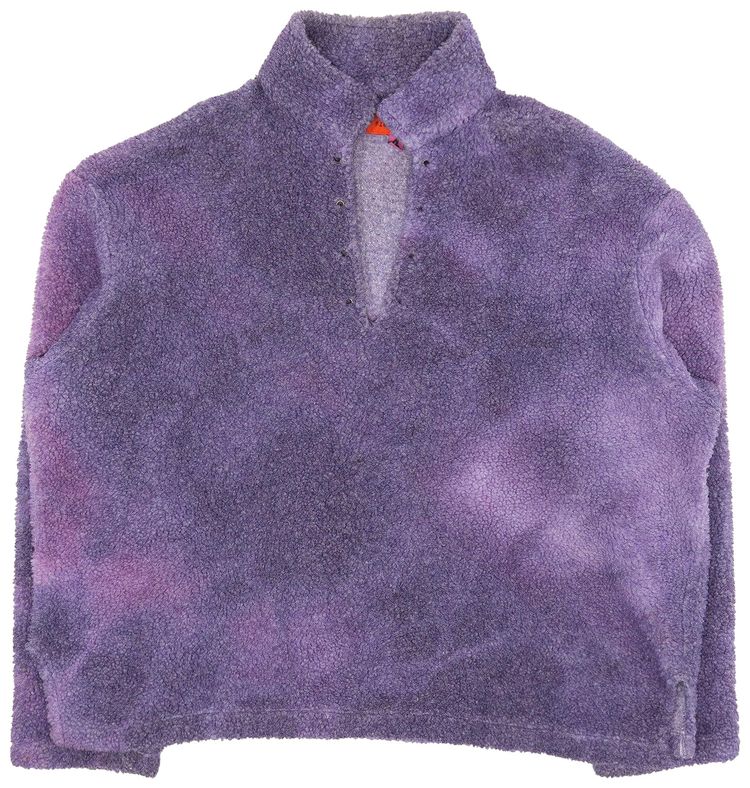 Cactus Plant Flea Market Cowboy Fleece Pullover Purple