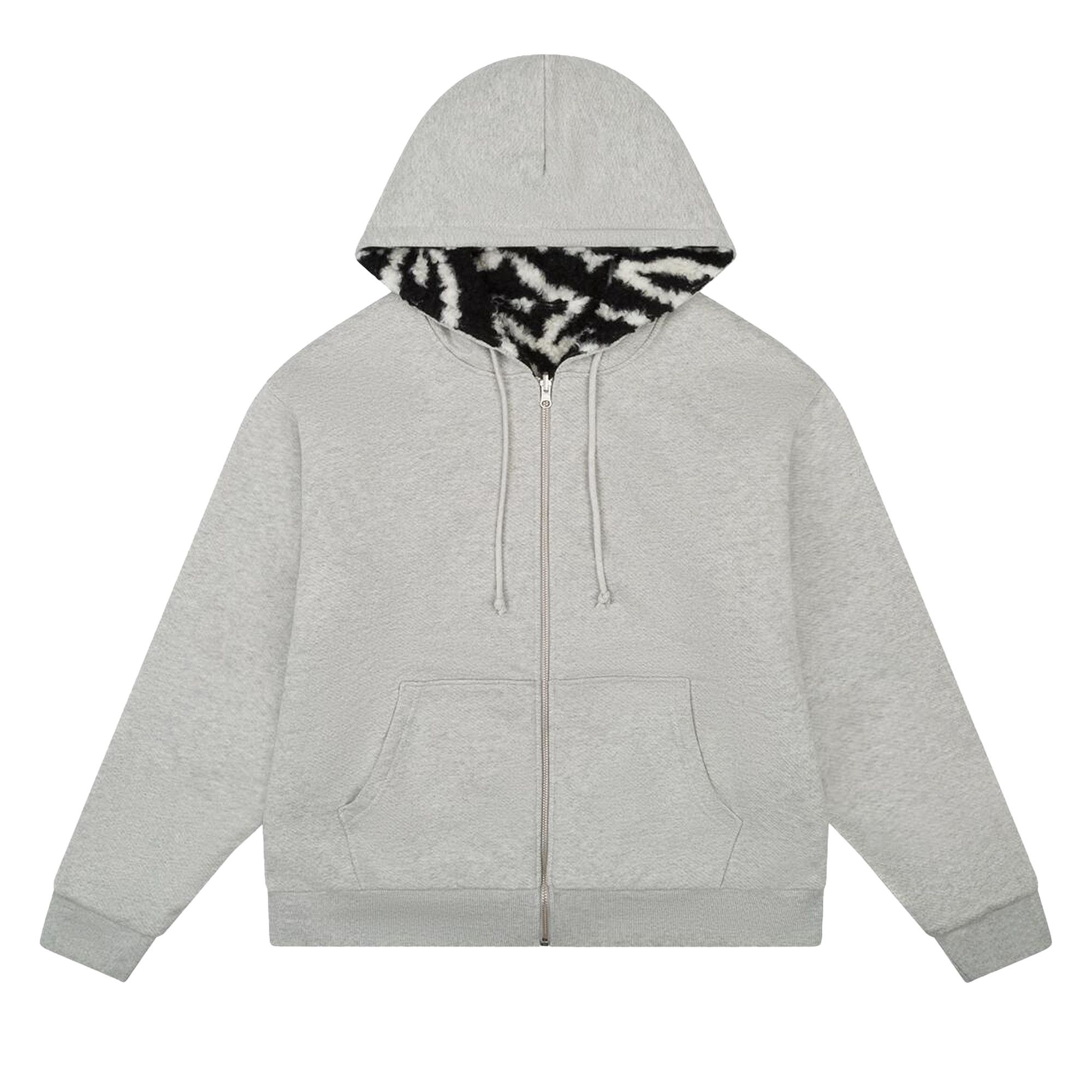 Buy Denim Tears Zebra Shearling Lined Reversible Zip Hoodie 'Zebra