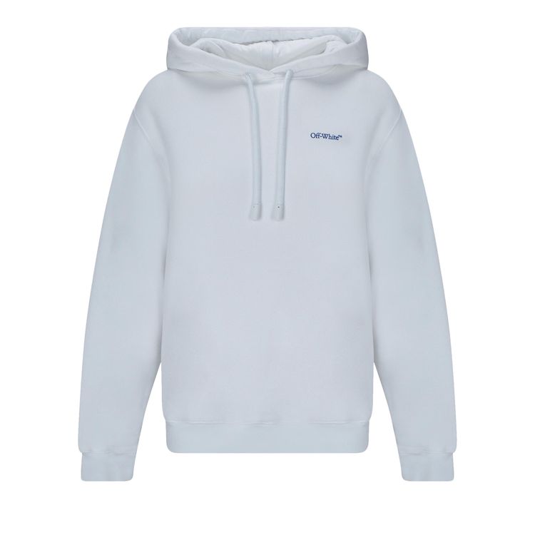 Off White Diag Hoodie White