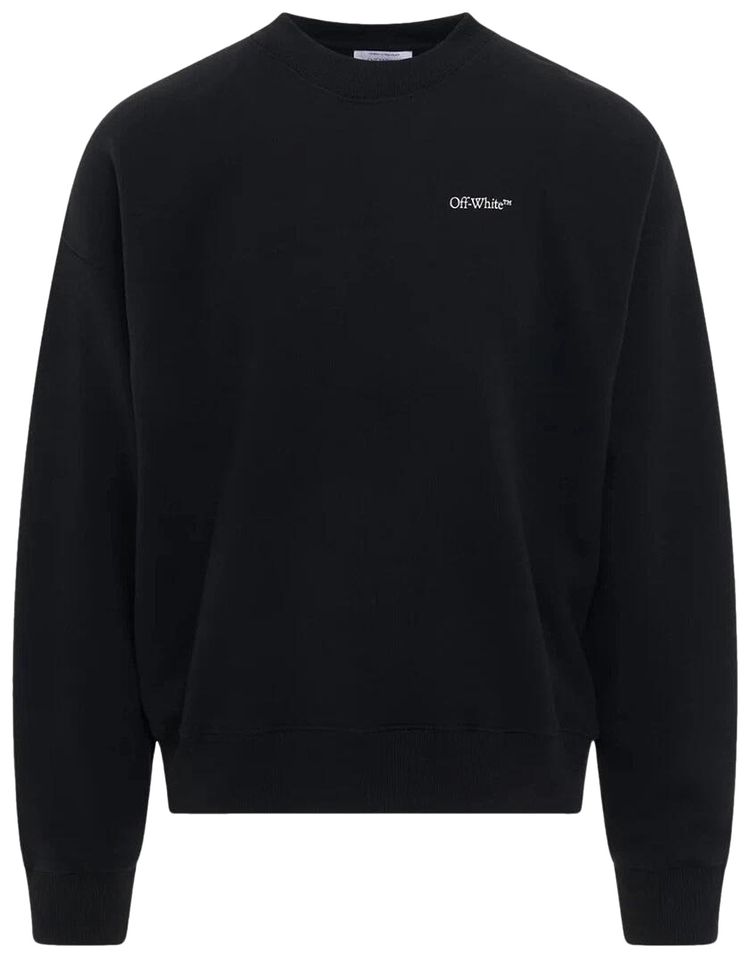 Off White Scratch Tab Skate Sweatshirt Black