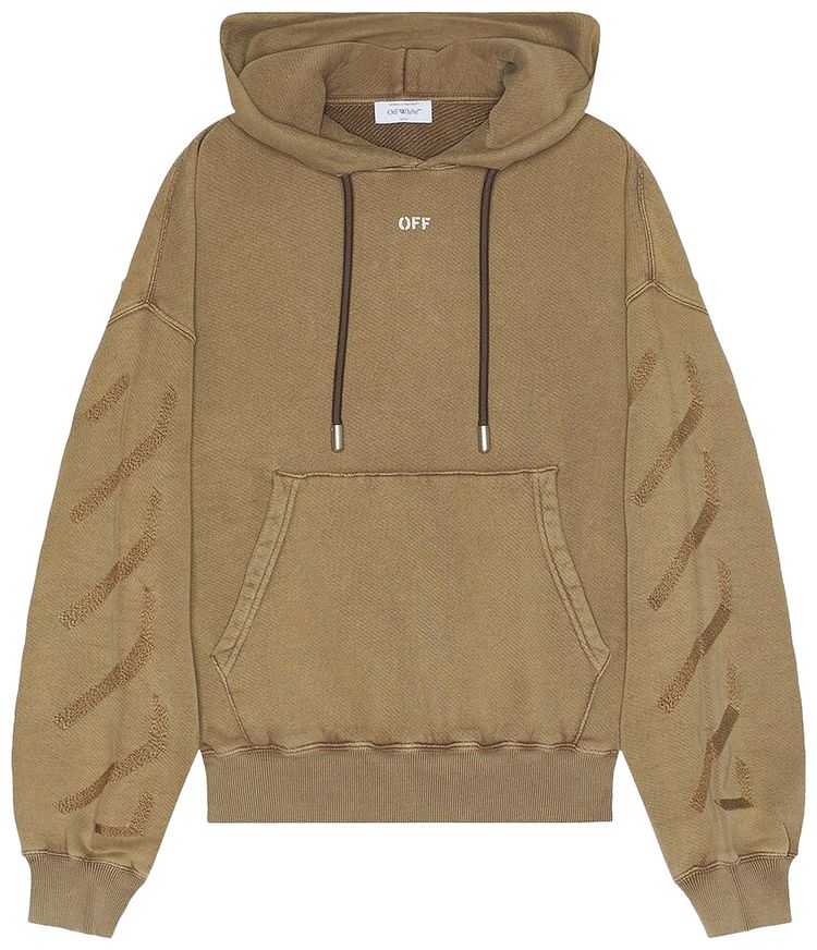 Off White Bw S Matthew Over Hoodie Tan