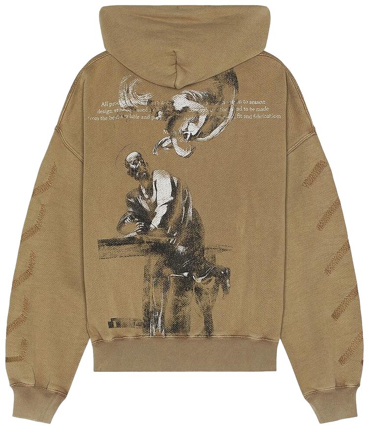 Off White Bw S Matthew Over Hoodie Tan