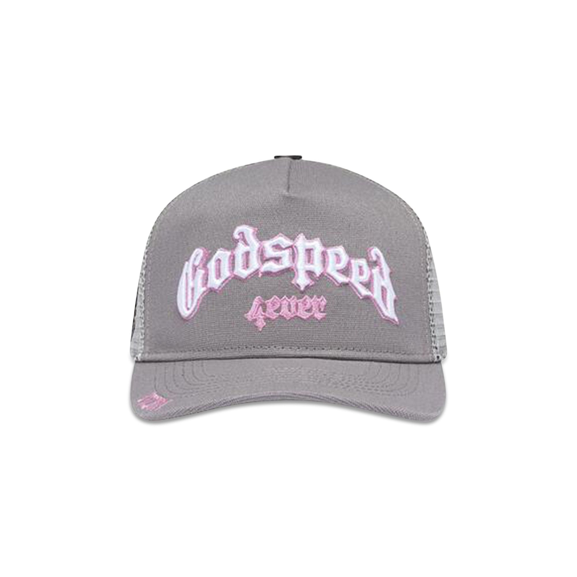 Godspeed 4ever メッシュキャップ グレー ピンク Buy Godspeed Forever Trucker Hat 'Grey/Pink' - 11652 1SS2507GFTHG