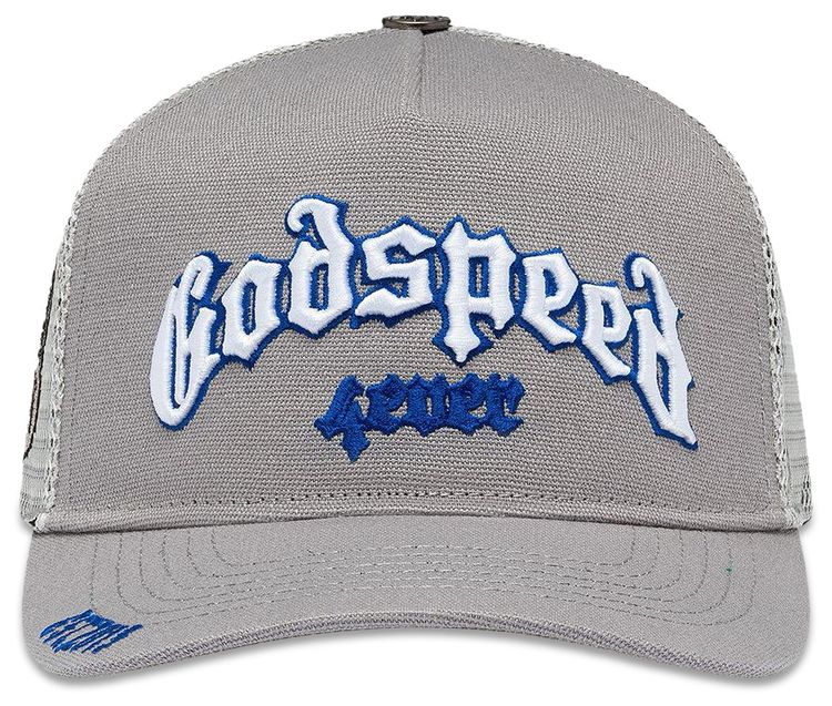 Godspeed Forever Trucker Hat GreyRoyal
