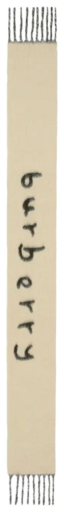 Burberry Classic Stripe Trim Scarf Archive Beige