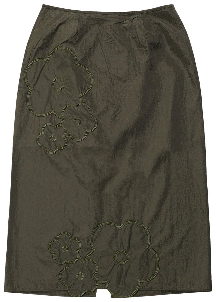 Cecilie Bahnsen Allegra Skirt Pine Green