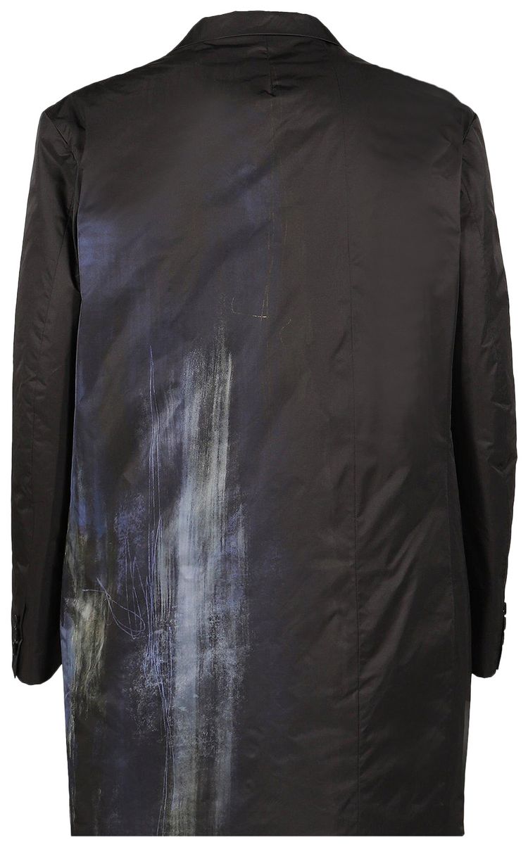 Yohji Yamamoto Pour Homme Asymmetric Silk Tailored Jacket Black