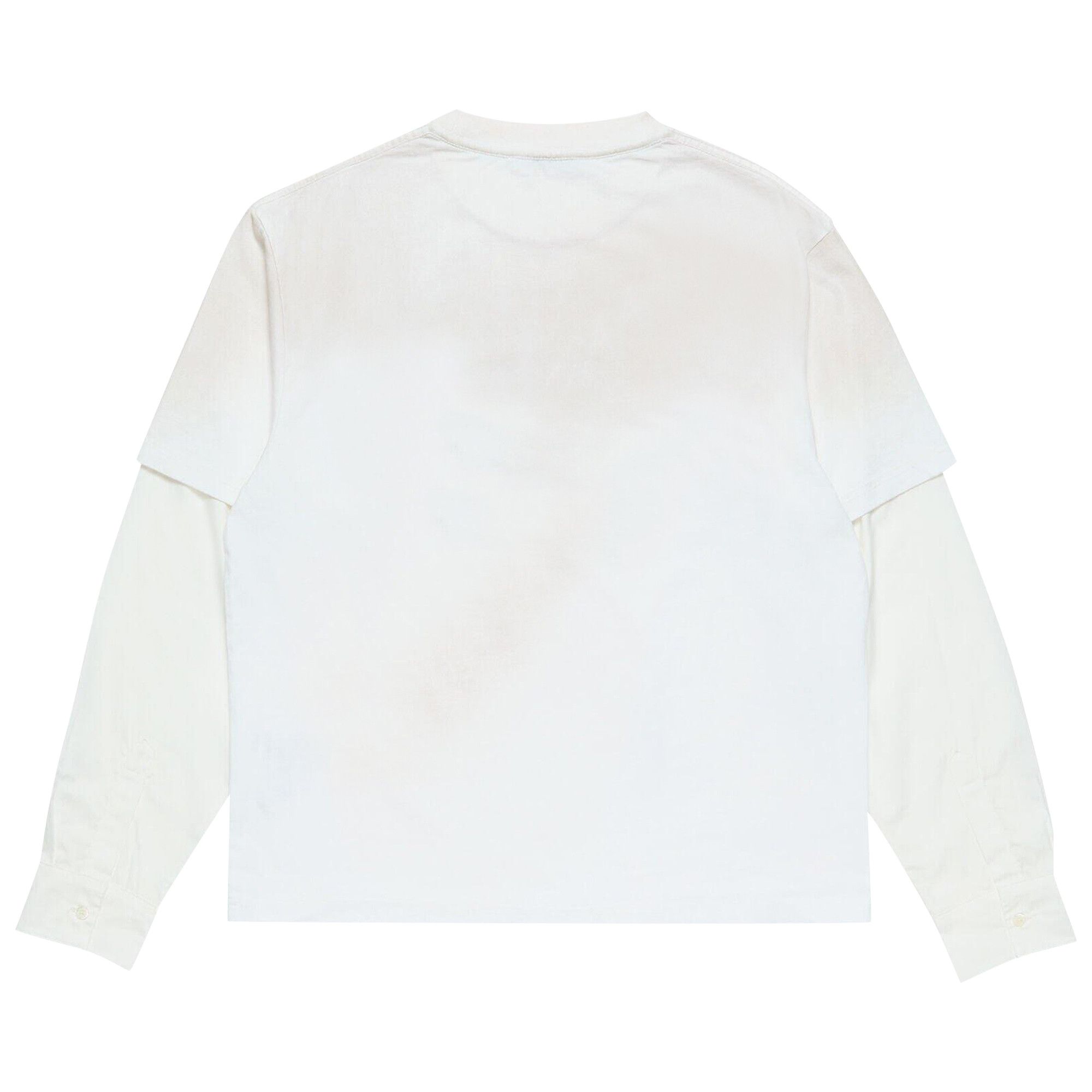 Buy Acne Studios Layered Long-Sleeve Logo T-Shirt 'Dusty White