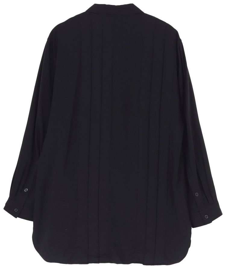 Yohji Yamamoto Pour Homme Lawn Tab Padded Blouse Black