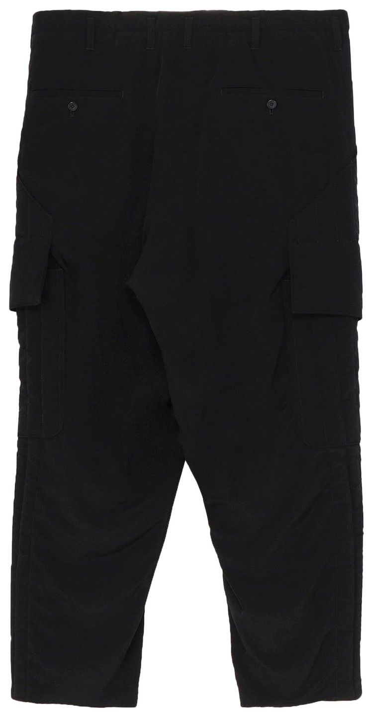 Yohji Yamamoto Pour Homme Tuxedo Out Pocket Padded Pants Black
