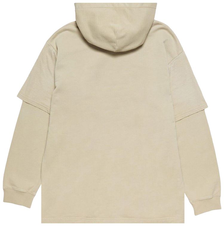 Acne Studios Double Layered Hoodie Faded Beige