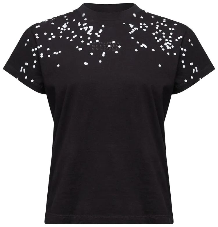 MM6 Maison Margiela Crew Neck T Shirt Black
