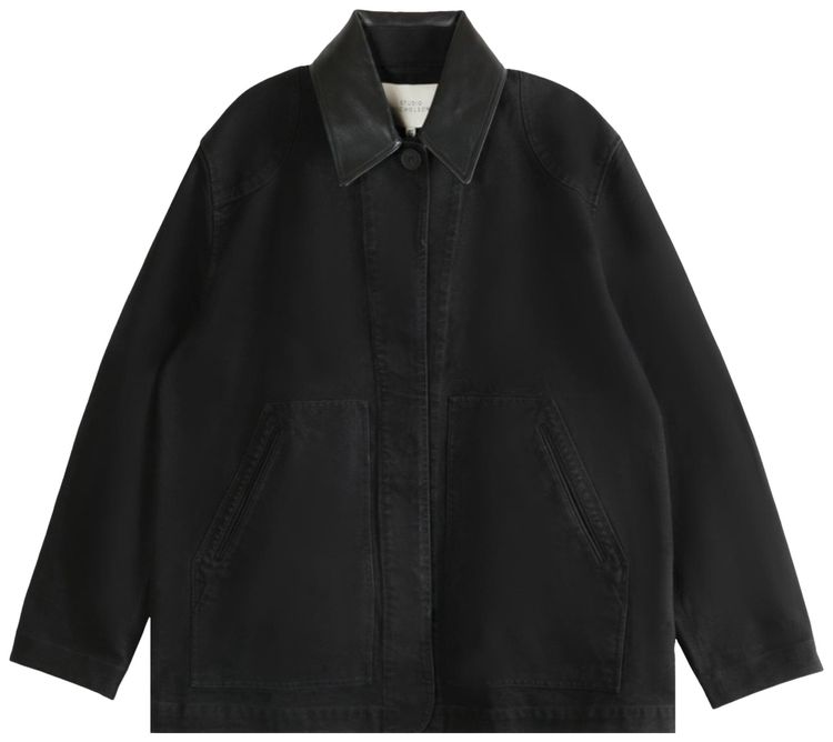 Studio Nicholson Double Pocket Chore Jacket Darkest Navy