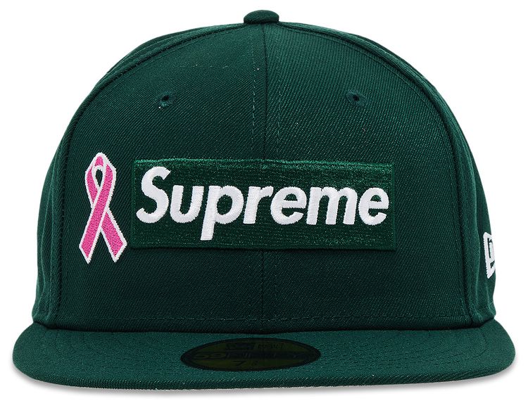 Supreme New Era Breast Cancer Awareness Box Logo Dark Green