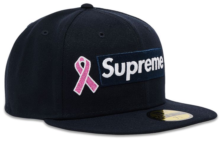 Supreme New Era Breast Cancer Awareness Box Logo Navy