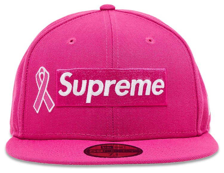 Supreme New Era Breast Cancer Awareness Box Logo Pink