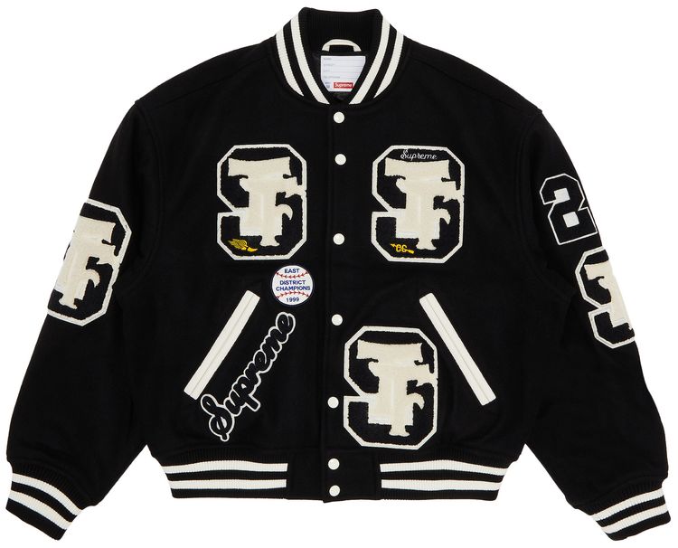 Supreme Drill Team Varsity Jacket Black