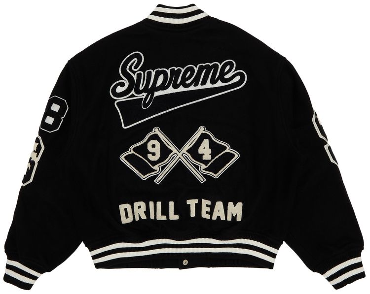 Supreme Drill Team Varsity Jacket Black