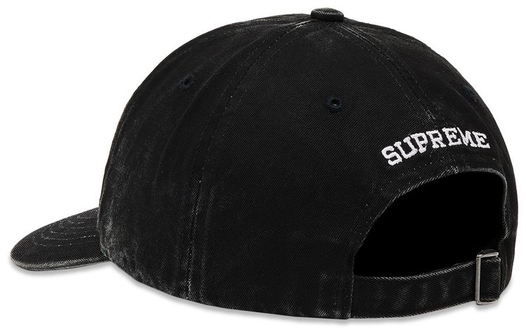 Supreme Pigment Coated 2 Tone S Logo 6 Panel Black