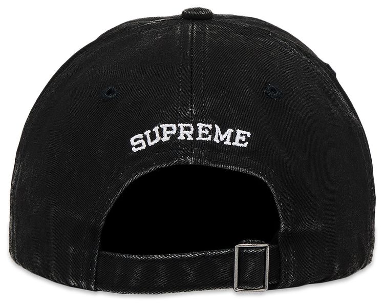 Supreme Pigment Coated 2 Tone S Logo 6 Panel Black