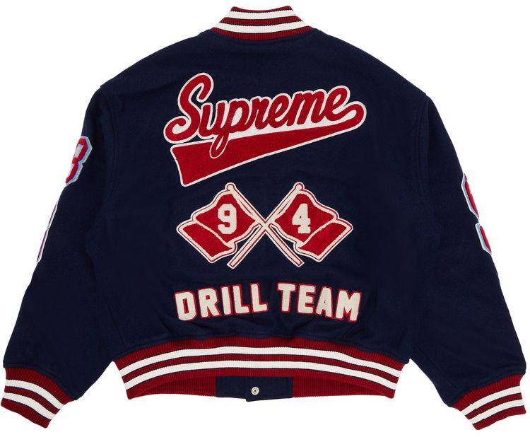 Supreme Drill Team Varsity Jacket Navy
