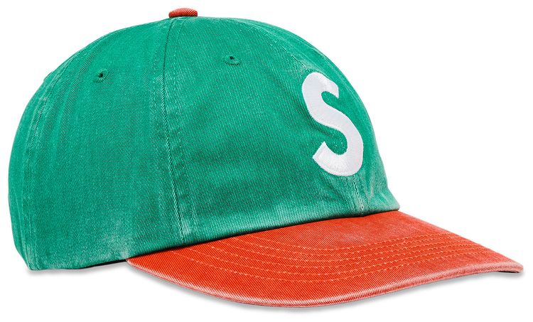Supreme Pigment Coated 2 Tone S Logo 6 Panel Green