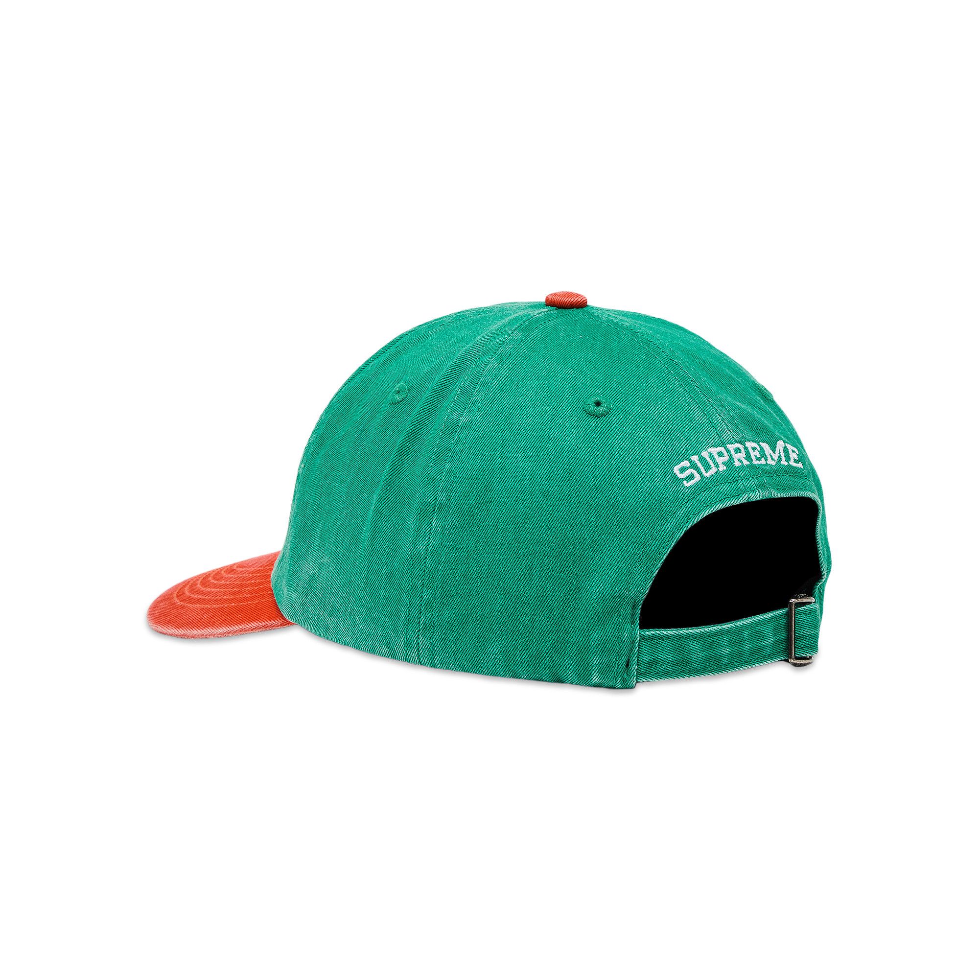 Buy Supreme Pigment Coated 2-Tone S Logo 6-Panel 'Green