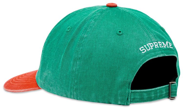 Supreme Pigment Coated 2 Tone S Logo 6 Panel Green