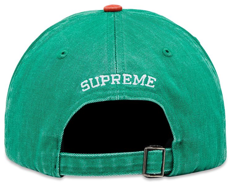 Supreme Pigment Coated 2 Tone S Logo 6 Panel Green