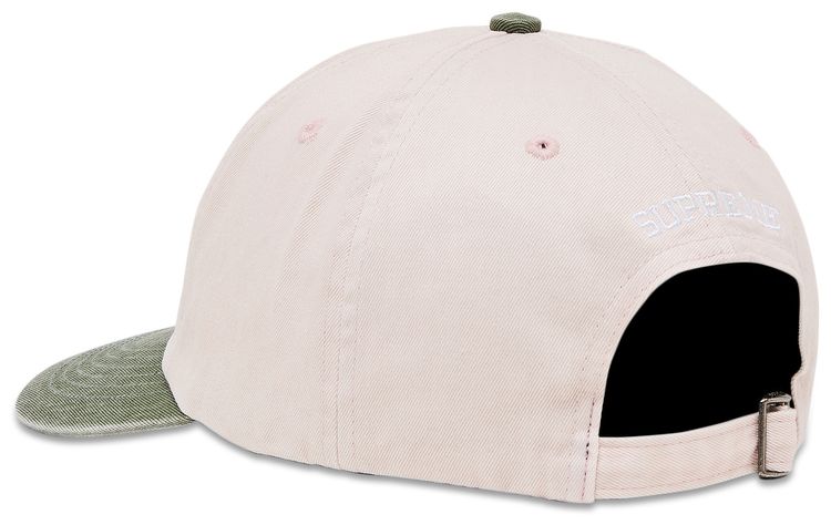 Supreme Pigment Coated 2 Tone S Logo 6 Panel Light Pink