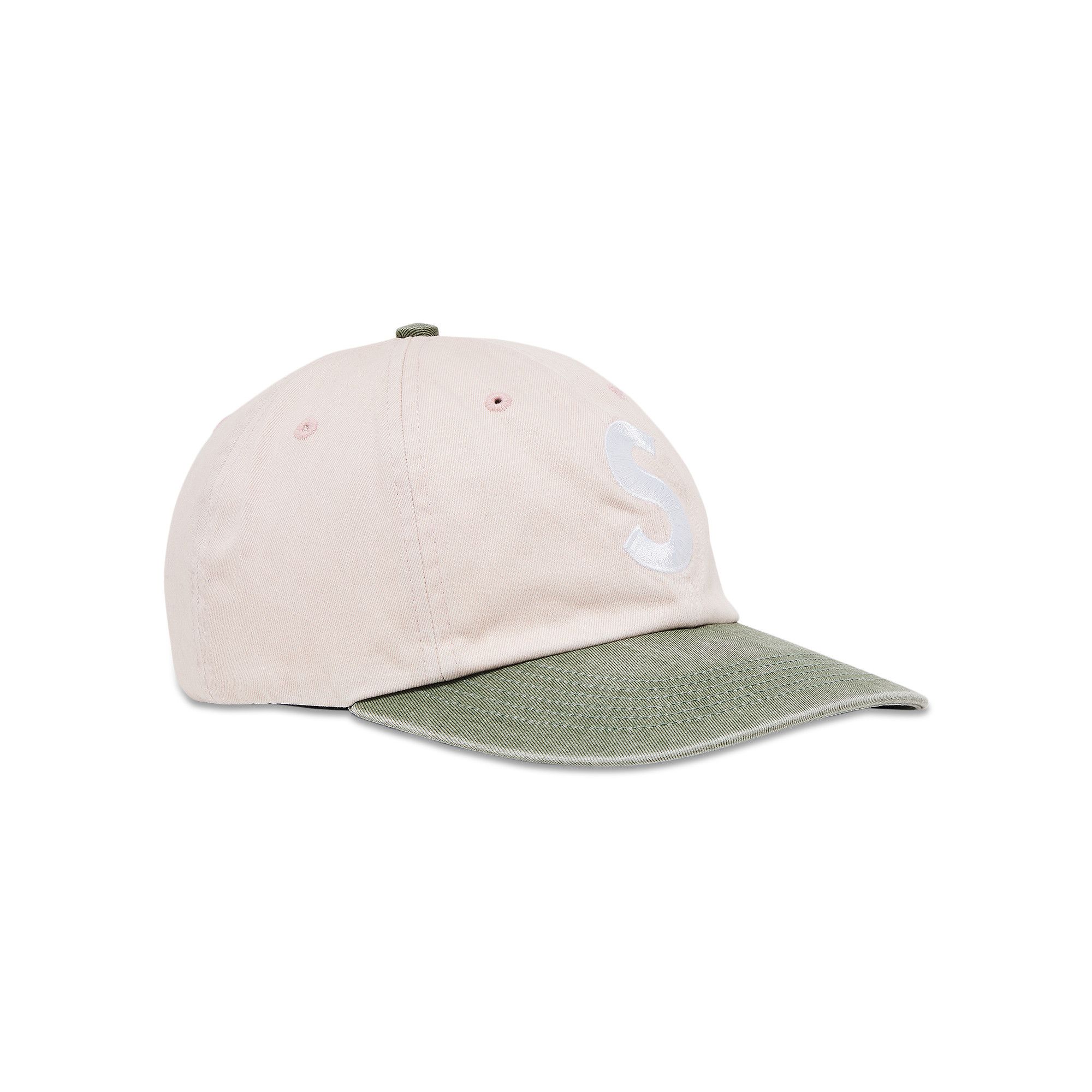 Buy Supreme Pigment Coated 2-Tone S Logo 6-Panel 'Light Pink