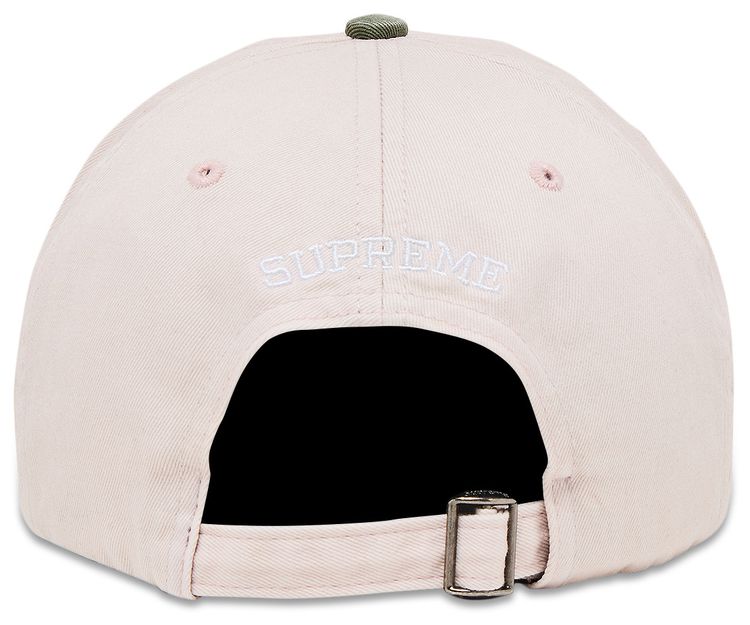 Supreme Pigment Coated 2 Tone S Logo 6 Panel Light Pink