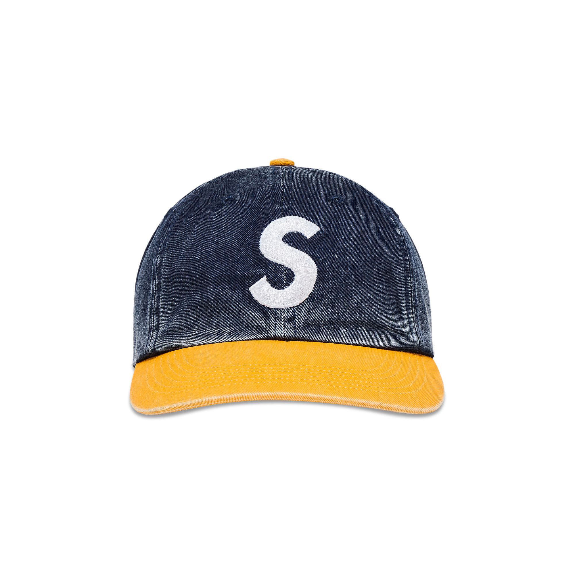 Buy Supreme Pigment Coated 2-Tone S Logo 6-Panel 'Navy' - FW25H21
