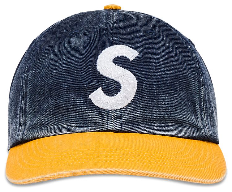 Supreme Pigment Coated 2 Tone S Logo 6 Panel Navy