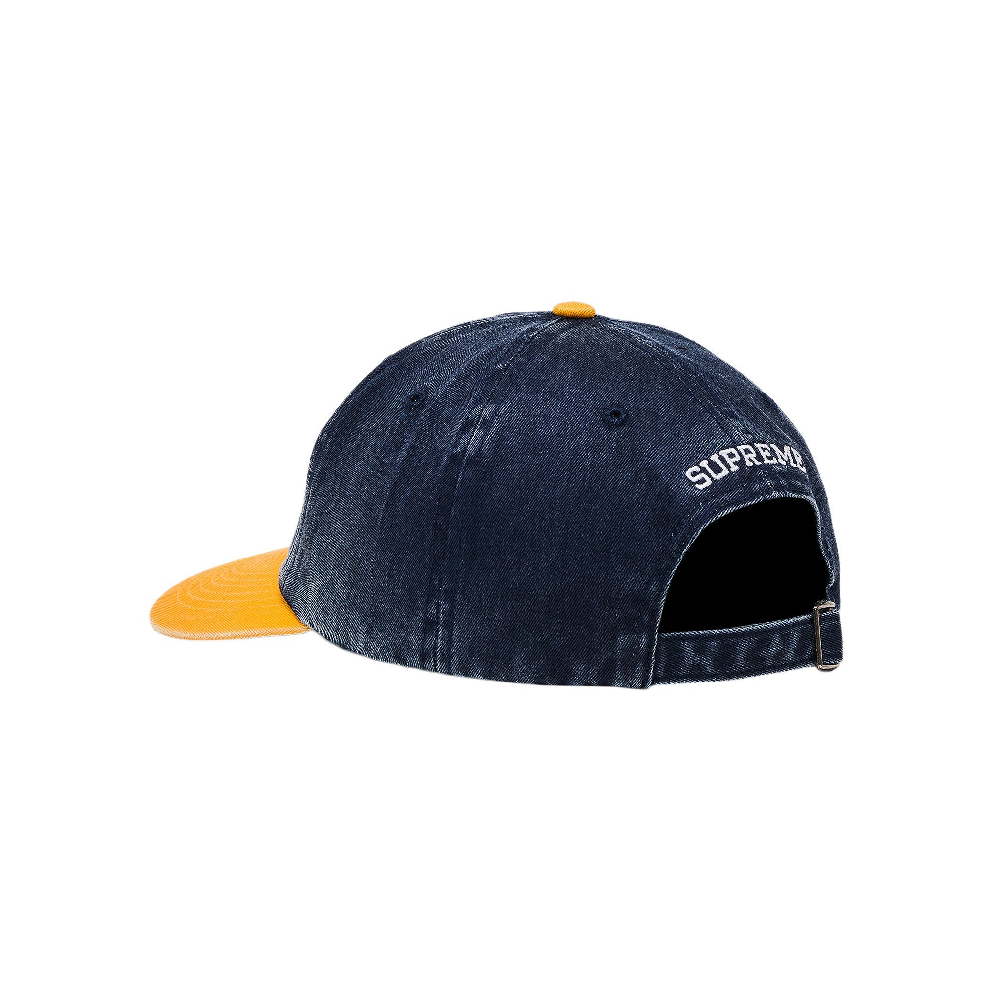 Buy Supreme Pigment Coated 2-Tone S Logo 6-Panel 'Navy' - FW25H21