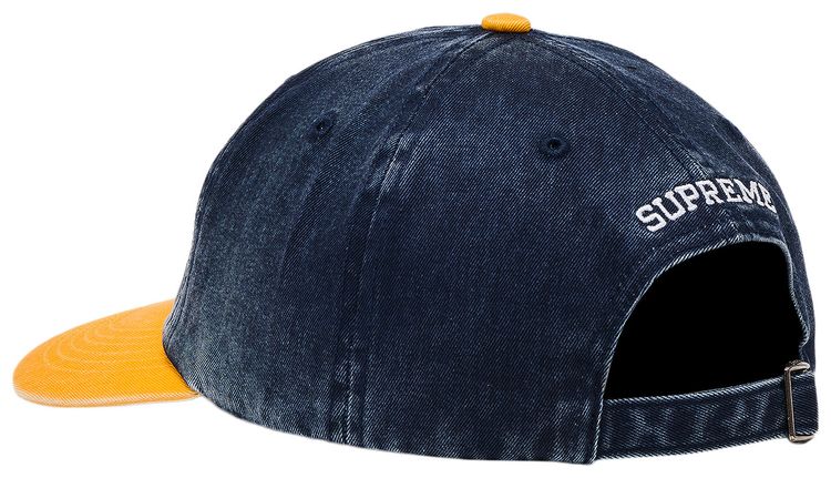 Supreme Pigment Coated 2 Tone S Logo 6 Panel Navy