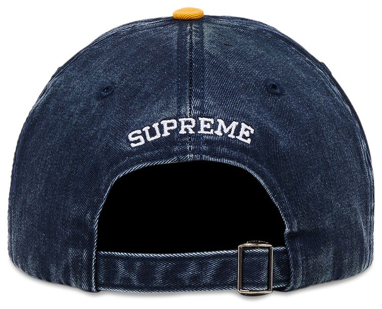 Supreme Pigment Coated 2 Tone S Logo 6 Panel Navy