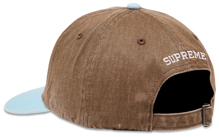 Supreme Pigment Coated 2 Tone S Logo 6 Panel Brown
