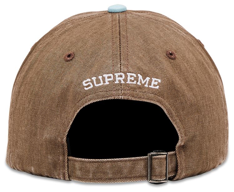 Supreme Pigment Coated 2 Tone S Logo 6 Panel Brown
