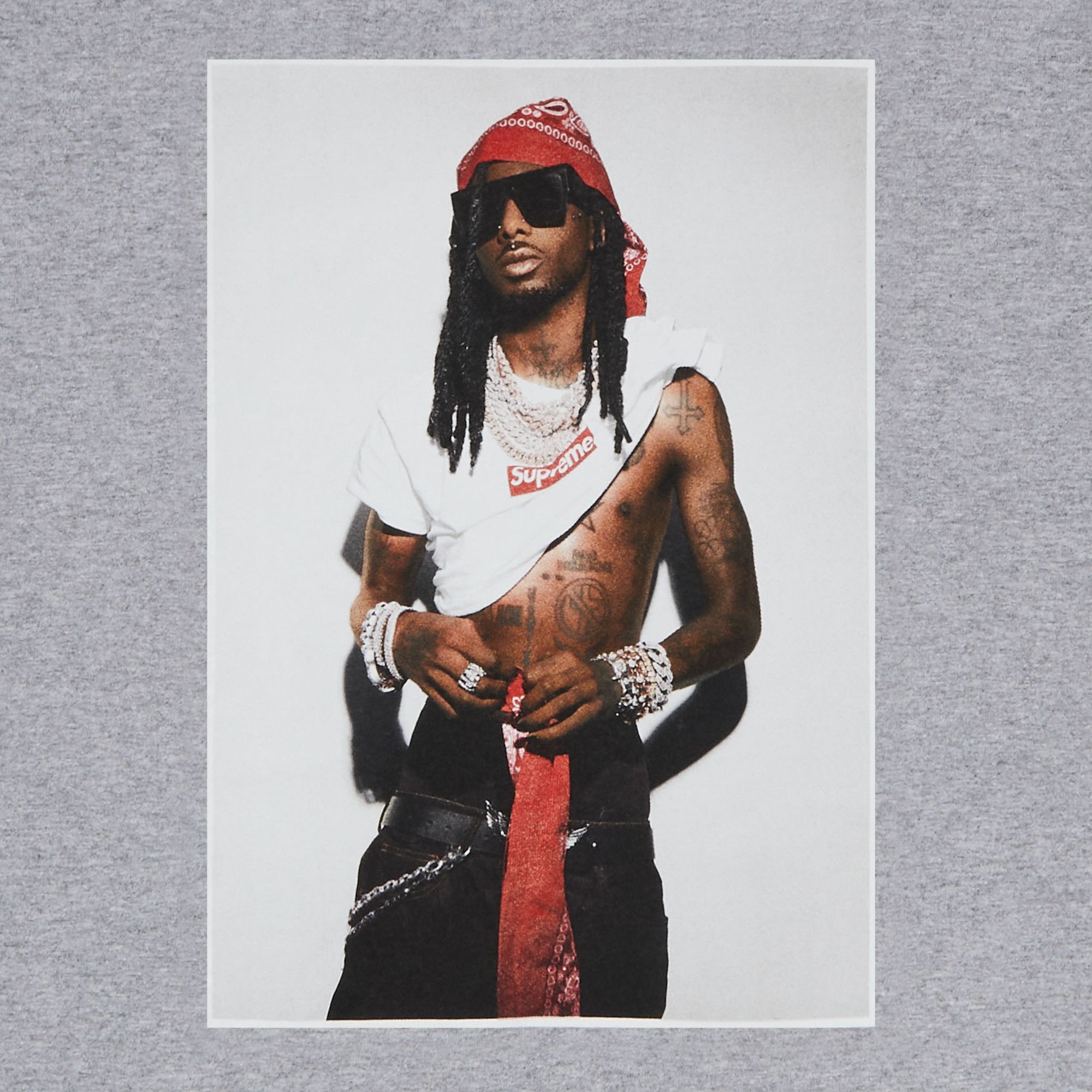 Buy Supreme Playboi Carti Tee 'Heather Grey' - FW25T50